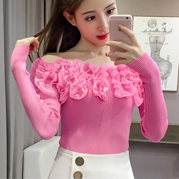 women's slash neck sweater lace boat neck knit pullover knitted long sleeve off shoulder knitwear casual solid sweatshirts hxh, White;black
women's slash neck sweater lace boat neck knit pullover knitted long sleeve off shoulder knitwear casual solid sweatshirts hxh, White;black