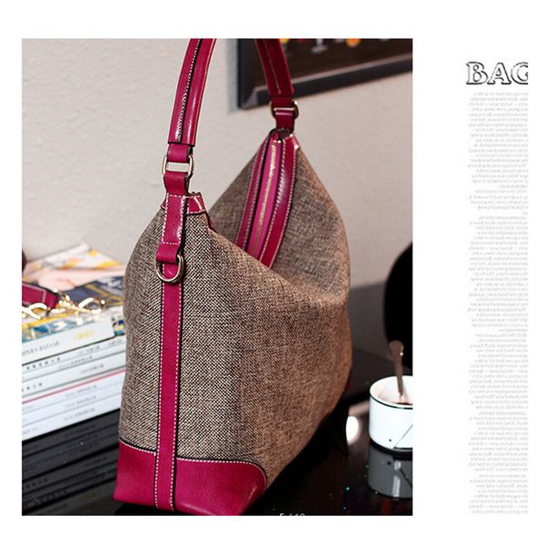real genuine leather women handbag hobo shoulder bags linen fabric messenger bag cowhide high quality
real genuine leather women handbag hobo shoulder bags linen fabric messenger bag cowhide high quality