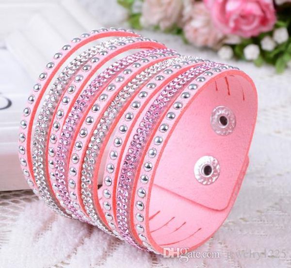 new wrap bracelets leather bracelets for women with crystals couple jewelry charm bracelets with good price, Golden;silver
new wrap bracelets leather bracelets for women with crystals couple jewelry charm bracelets with good price, Golden;silver