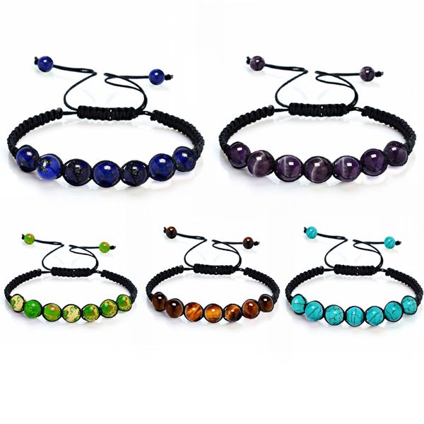 men women 8mm lava rock beads chakra bracelet crystal healing energy gemstone amethyst adjustable braided link bracelet b572s, Golden;silver
men women 8mm lava rock beads chakra bracelet crystal healing energy gemstone amethyst adjustable braided link bracelet b572s, Golden;silver