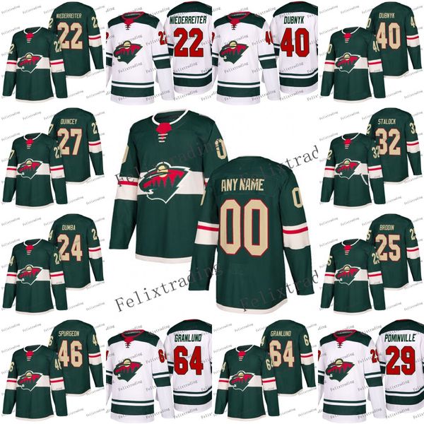 2018 Season 22 Nino Niederreiter 64 Mikael Granlund 40 Devan Dubnyk Alex Stalock Kyle Quincey Jonas Brodin Matt Dumba Minnesota Wild Jersey
2018 Season 22 Nino Niederreiter 64 Mikael Granlund 40 Devan Dubnyk Alex Stalock Kyle Quincey Jonas Brodin Matt Dumba Minnesota Wild Jersey
