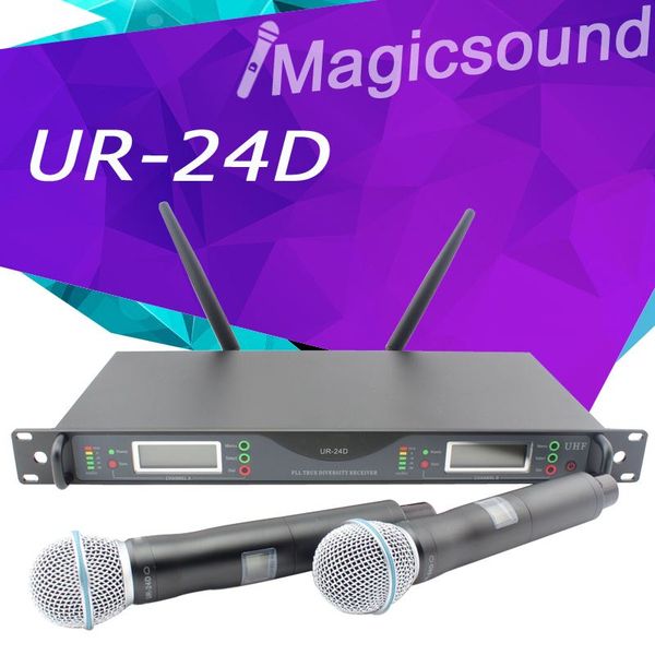new arrival ur24d for stage pll true diversity uhf ur4d wireless system with dual handheld wireless microphone
new arrival ur24d for stage pll true diversity uhf ur4d wireless system with dual handheld wireless microphone
