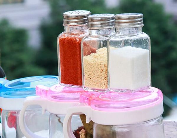 glass sugar salt pepper shaker stainless steel cap cruet condiment jar herb spice storage
glass sugar salt pepper shaker stainless steel cap cruet condiment jar herb spice storage