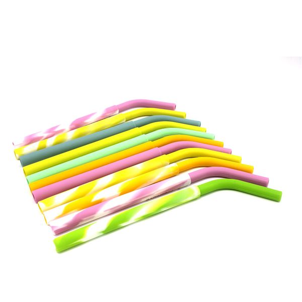 factory sales reusable smoothie straws silicone reusable smoothie straws multi-colored stripes silicone drinking straws 500 pcs/lot 
factory sales reusable smoothie straws silicone reusable smoothie straws multi-colored stripes silicone drinking straws 500 pcs/lot