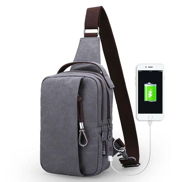 usb design chest bag men&female sling bag wallet gift large capacity handbag selling crossbody bag