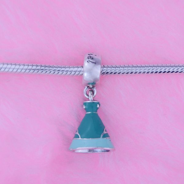 loose beads fit for bracelets 925 sterling silver beads ariel dress dangle charms with green enamel diy jewelry making for women, Black
loose beads fit for bracelets 925 sterling silver beads ariel dress dangle charms with green enamel diy jewelry making for women, Black