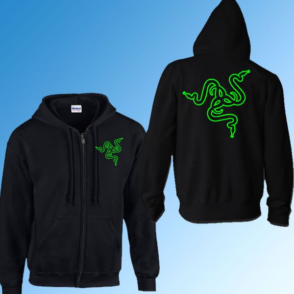 wholesale-game team razer zipper hoodies sweatshirt autumn winter warm fleece cotton coat zip up outerwear hooded e-sport suit, Black
wholesale-game team razer zipper hoodies sweatshirt autumn winter warm fleece cotton coat zip up outerwear hooded e-sport suit, Black