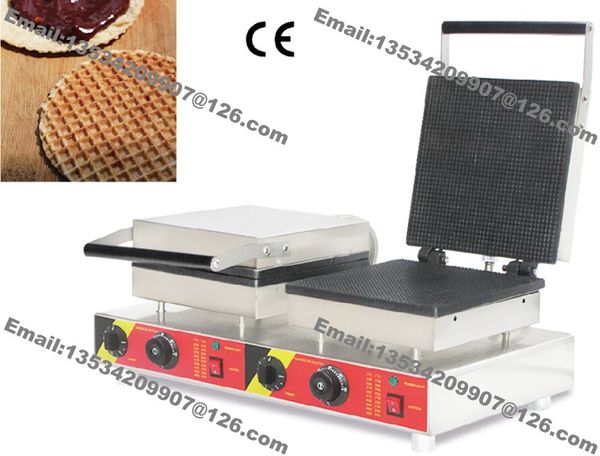commercial nonstick 110v 220v electric 25cm square dual stroopwafel dutch syrop waffle machine baker maker iron mold
commercial nonstick 110v 220v electric 25cm square dual stroopwafel dutch syrop waffle machine baker maker iron mold