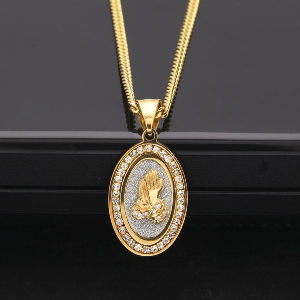 oval medal pursuit pendant men necklace gold color stainless steel chain glove pendant charm fashion jewelry, Silver
oval medal pursuit pendant men necklace gold color stainless steel chain glove pendant charm fashion jewelry, Silver