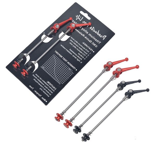 no brand mtb titanium alloy axel quick releases,skewers,bike skewers ing, Black;red
no brand mtb titanium alloy axel quick releases,skewers,bike skewers ing, Black;red