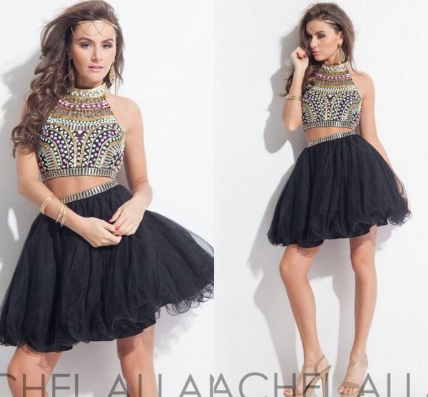 rhinestones two pieces homecoming dresses 2016 beaded collar backless beaded crystals cocktail dresses short prom gowns juniors party dress, Blue;pink
rhinestones two pieces homecoming dresses 2016 beaded collar backless beaded crystals cocktail dresses short prom gowns juniors party dress, Blue;pink