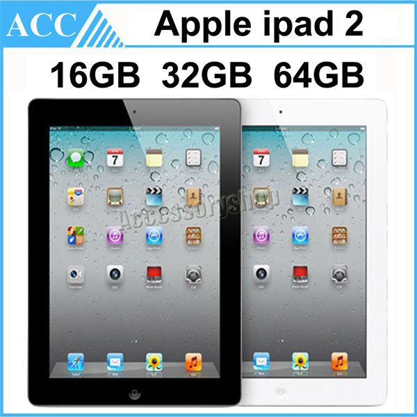 

refurbished original apple ipad 2 wifi version 16gb 32gb 64gb 9.7 inch ios dual-core 1ghz a5 chipset tablet pc dhl 1pcs