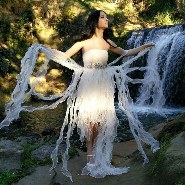 white organza ruffles prom dresses 2017 strapless crystals beaded evening gowns high low formal party dresses custom made, Black;red
white organza ruffles prom dresses 2017 strapless crystals beaded evening gowns high low formal party dresses custom made, Black;red
