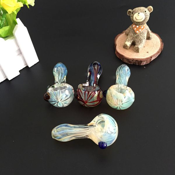 colorful Mini Glass smoking Pipes Hand Pipes Best Spoon Pipe Dry herb vaporizer glass bongs high quality
colorful Mini Glass smoking Pipes Hand Pipes Best Spoon Pipe Dry herb vaporizer glass bongs high quality