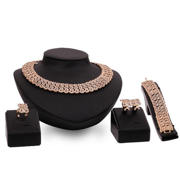 exquisite jewelry set necklace earrings bracelet rings 4pcs sets 18kgp alloy jewelry sets for wedding jewelry sets gift 61154280, Slivery;golden
exquisite jewelry set necklace earrings bracelet rings 4pcs sets 18kgp alloy jewelry sets for wedding jewelry sets gift 61154280, Slivery;golden