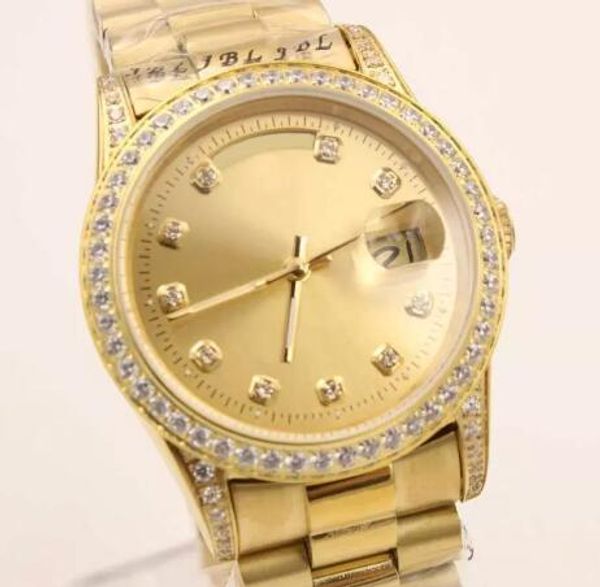 new luxury watches day-date presidential 18038 18k yellow gold diamond automatic men's watch auto date business, Slivery;brown
new luxury watches day-date presidential 18038 18k yellow gold diamond automatic men's watch auto date business, Slivery;brown