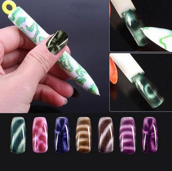 colorful nail art magnet pen for diy magic 3d magnetic cats eyes painting polish tool, Silver
colorful nail art magnet pen for diy magic 3d magnetic cats eyes painting polish tool, Silver