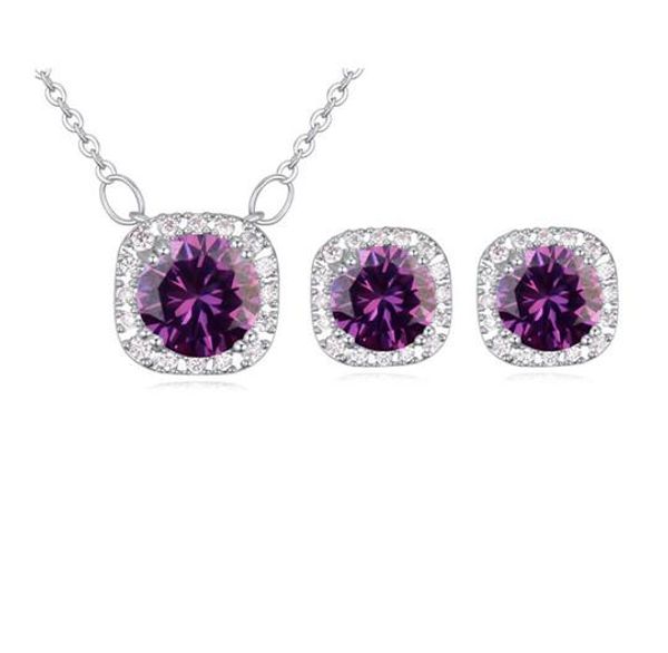necklaces earrings sets fashion women luxury zircon platinum plated paty jewelry 2-piece set wholesale drop shipping js001, Silver
necklaces earrings sets fashion women luxury zircon platinum plated paty jewelry 2-piece set wholesale drop shipping js001, Silver