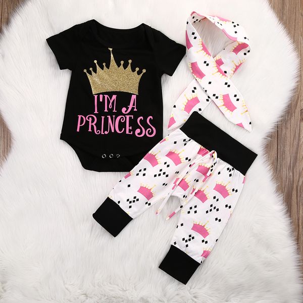 ins newborn baby girl clothing set cute kids baby girls crown rompers+pants leggings 3pcs outfits set twinset boutique clothing, Blue
ins newborn baby girl clothing set cute kids baby girls crown rompers+pants leggings 3pcs outfits set twinset boutique clothing, Blue