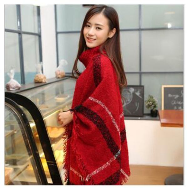 original single special yarn 2015 new arrival women's cloak cape dual autumn and winter thick plaid scarves wholesale ing, Blue;gray
original single special yarn 2015 new arrival women's cloak cape dual autumn and winter thick plaid scarves wholesale ing, Blue;gray