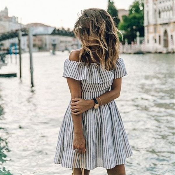 wholesale- striped spring summer dress 2017 club strapless dresses off shoulder slash neck white black slim women mini vestidos
wholesale- striped spring summer dress 2017 club strapless dresses off shoulder slash neck white black slim women mini vestidos