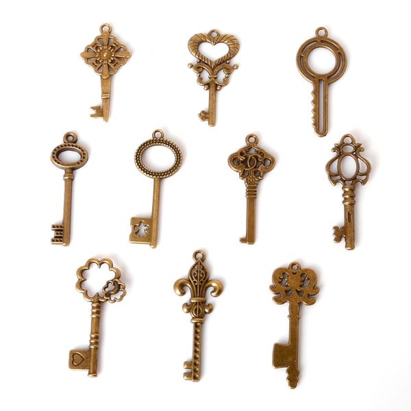 new mix 36pcs/lot vintage charms key pendant antique bronze fit bracelets necklace diy metal jewelry making jewelry making di, Bronze;silver
new mix 36pcs/lot vintage charms key pendant antique bronze fit bracelets necklace diy metal jewelry making jewelry making di, Bronze;silver