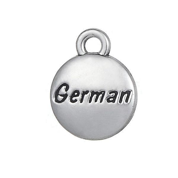 message german engraved tibetan silver charms pendants for bracelet diy jewlery wholesale 20pcs lot, Bronze;silver
message german engraved tibetan silver charms pendants for bracelet diy jewlery wholesale 20pcs lot, Bronze;silver
