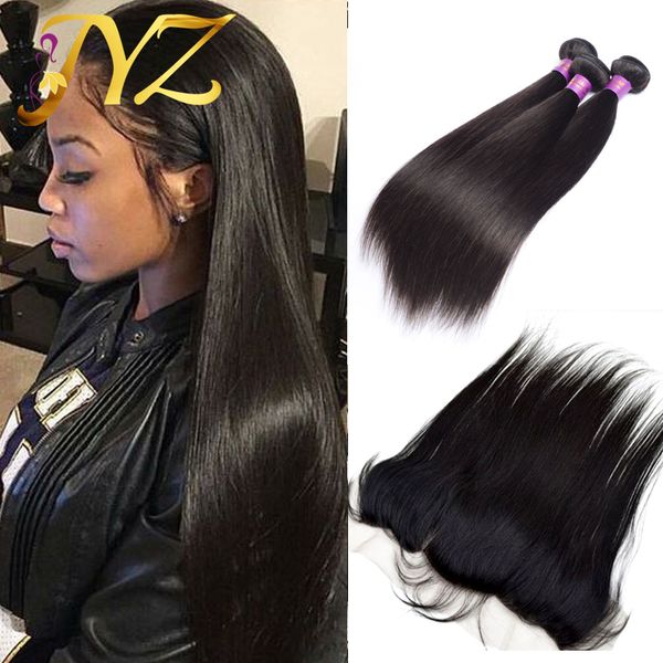 3pcs peruvian virgin hair straight with lace frontal 4pcs lot straight virgin hair lace frontal closure with bundles 100% human hair, Black
3pcs peruvian virgin hair straight with lace frontal 4pcs lot straight virgin hair lace frontal closure with bundles 100% human hair, Black