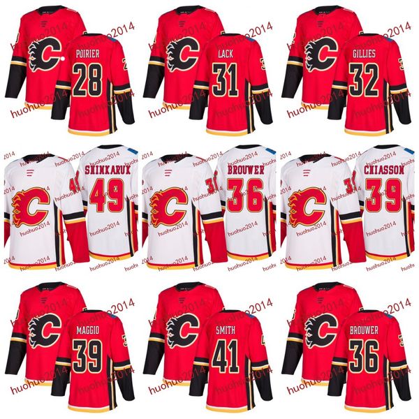 Calgary Flames 2017-2018 Season 97 Ben Hawerchuk 28 Emile Poirier 31 Eddie Lack 33 David Rittich 36 Troy Brouwer Hockey Jerseys
Calgary Flames 2017-2018 Season 97 Ben Hawerchuk 28 Emile Poirier 31 Eddie Lack 33 David Rittich 36 Troy Brouwer Hockey Jerseys