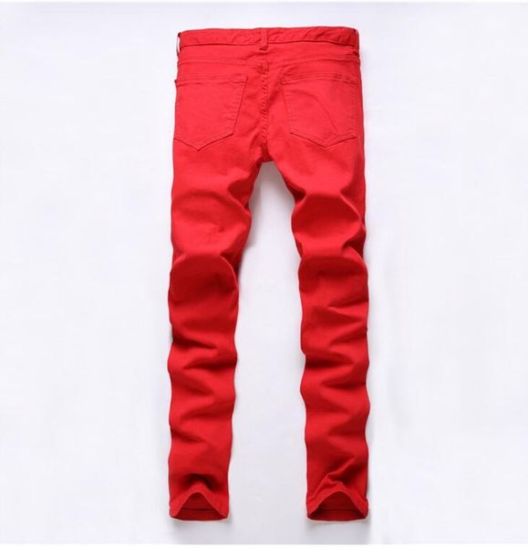 2021 ripped red male jeans club torn new men famous brand slim fit destroyed cut hole for pants jean knee homme fikqi, Black
2021 ripped red male jeans club torn new men famous brand slim fit destroyed cut hole for pants jean knee homme fikqi, Black