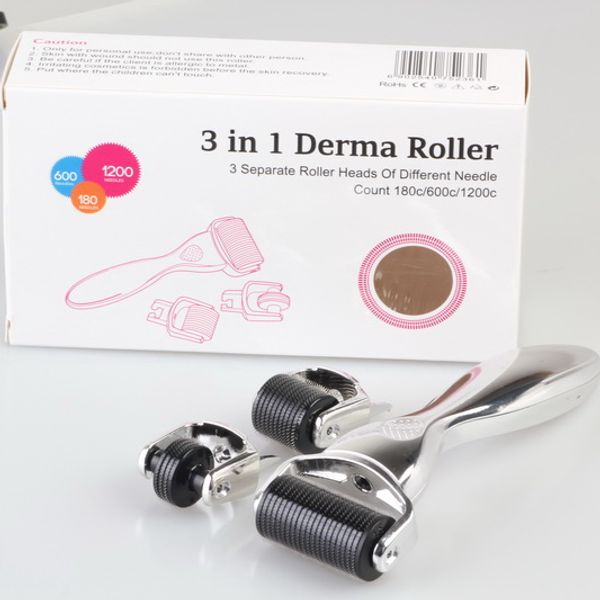3-in-1 derma roller skincare kit titanium needles (0.5-1.5- 2.0mm) titanium dermaroller for scar removal
3-in-1 derma roller skincare kit titanium needles (0.5-1.5- 2.0mm) titanium dermaroller for scar removal