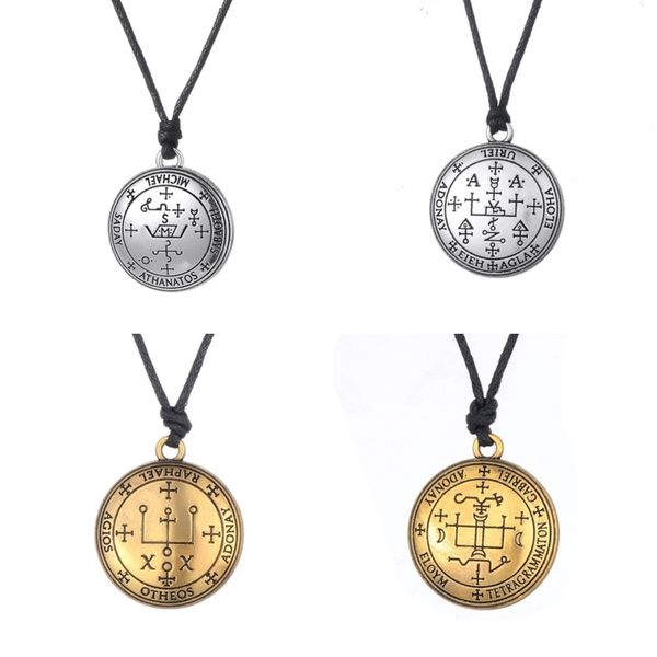 wholesale-sigil of 7 archangel michael raphael uriel gabriel talisman vintage angel gothic elegant necklace men jewelry for women 2016, Silver
wholesale-sigil of 7 archangel michael raphael uriel gabriel talisman vintage angel gothic elegant necklace men jewelry for women 2016, Silver