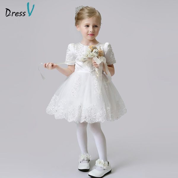 2019 lovely scoop white flower girl dress appliques beading zipper up wedding party dress short sleeve flower girl dress
2019 lovely scoop white flower girl dress appliques beading zipper up wedding party dress short sleeve flower girl dress