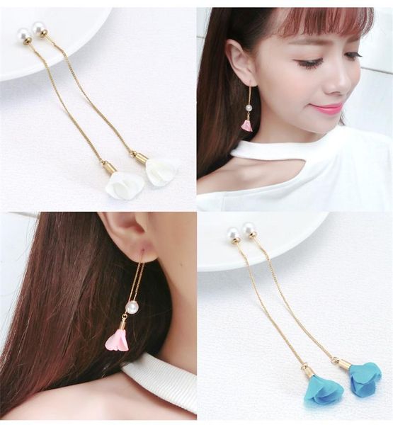 Classic Long Earrings pearl flower drop Tassel Ear Stud Earrings Ear line Fashion Jewelry Chic Design Earing Ear Accessories Jewellry
Classic Long Earrings pearl flower drop Tassel Ear Stud Earrings Ear line Fashion Jewelry Chic Design Earing Ear Accessories Jewellry