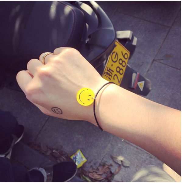 emoji, korea style, cartoon bracelet with yellow smile face pendant, simple style, and high quality, Black
emoji, korea style, cartoon bracelet with yellow smile face pendant, simple style, and high quality, Black