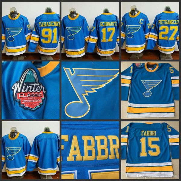 St. Louis Blues 2017 Winter Classic Premier Hockey Men 91 Vladimir Tarasenko 27 Alex Pietrangelo 17 Jaden Schwartz #42 Backes Hockey Jersey
St. Louis Blues 2017 Winter Classic Premier Hockey Men 91 Vladimir Tarasenko 27 Alex Pietrangelo 17 Jaden Schwartz #42 Backes Hockey Jersey
