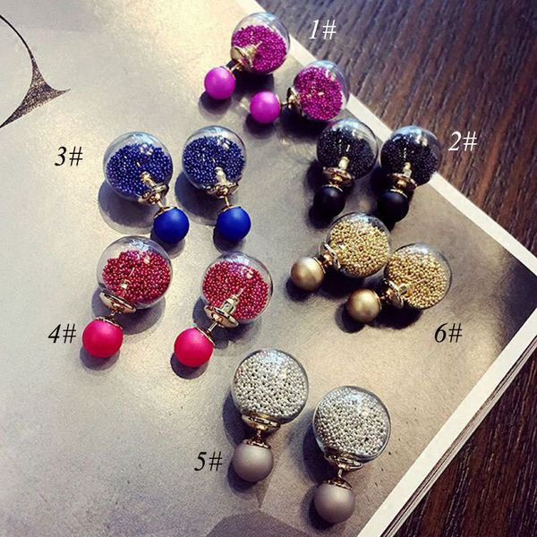 women wish the sand ball, before and after the type of crystal wild temperament earrings, fashion high-quality women's jewelry earrings, White
women wish the sand ball, before and after the type of crystal wild temperament earrings, fashion high-quality women's jewelry earrings, White
