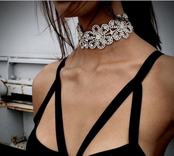european style fashion alloy cz full diamond flower crystal choker necklace neck torques for women gold silver party jewelry, Golden;silver
european style fashion alloy cz full diamond flower crystal choker necklace neck torques for women gold silver party jewelry, Golden;silver