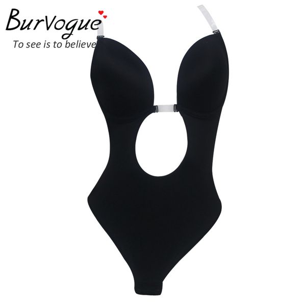 wholesale-burvogue deep plunge shapewear thong backless deep u body shaper underwear for dress push up women bodysuit clear straps, Black;white
wholesale-burvogue deep plunge shapewear thong backless deep u body shaper underwear for dress push up women bodysuit clear straps, Black;white