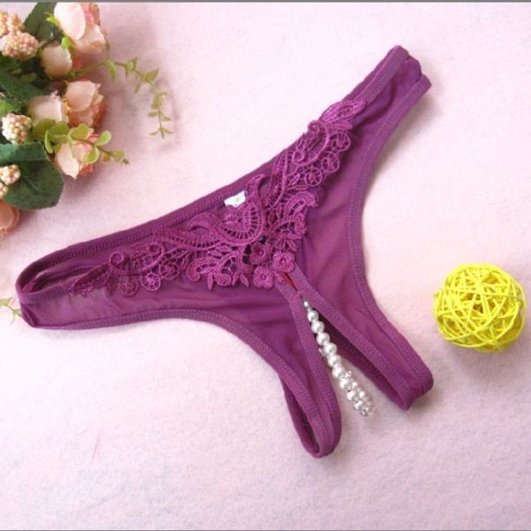 underwear hollow-out lace seamless g-string massage lingerie panties thongs women's lace pearl briefs open crotch hsmus
underwear hollow-out lace seamless g-string massage lingerie panties thongs women's lace pearl briefs open crotch hsmus