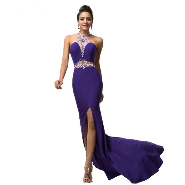 Cheap backless long prom dresses gowns 2019 Latest Elegant halter sexy side slit blue turquoise mermaid special occasion dress women
Cheap backless long prom dresses gowns 2019 Latest Elegant halter sexy side slit blue turquoise mermaid special occasion dress women