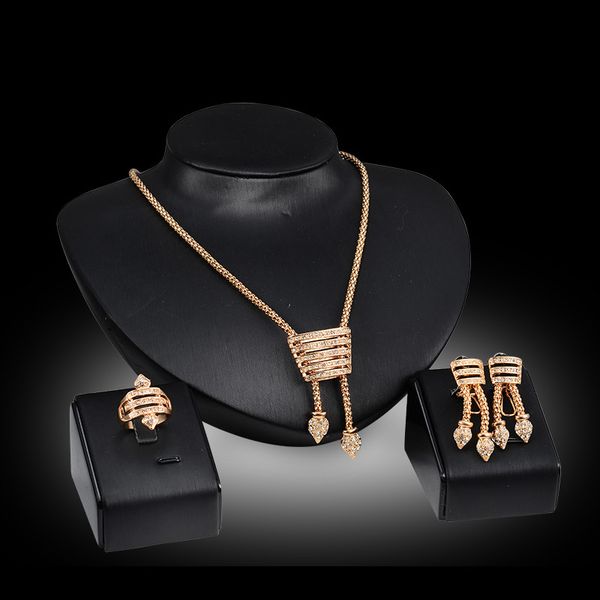 necklaces earrings rings jewelry sets women fashion brief rhinestone 18k gold plated tassel wedding jewelry 3-piece set wholesale js136, Slivery;golden
necklaces earrings rings jewelry sets women fashion brief rhinestone 18k gold plated tassel wedding jewelry 3-piece set wholesale js136, Slivery;golden