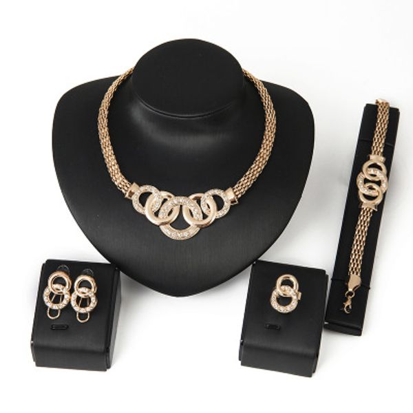 necklace & earring & bracelet & ring set, diamond decorating ,fit for dinner party, wedding, hign quality and ing, Silver
necklace & earring & bracelet & ring set, diamond decorating ,fit for dinner party, wedding, hign quality and ing, Silver