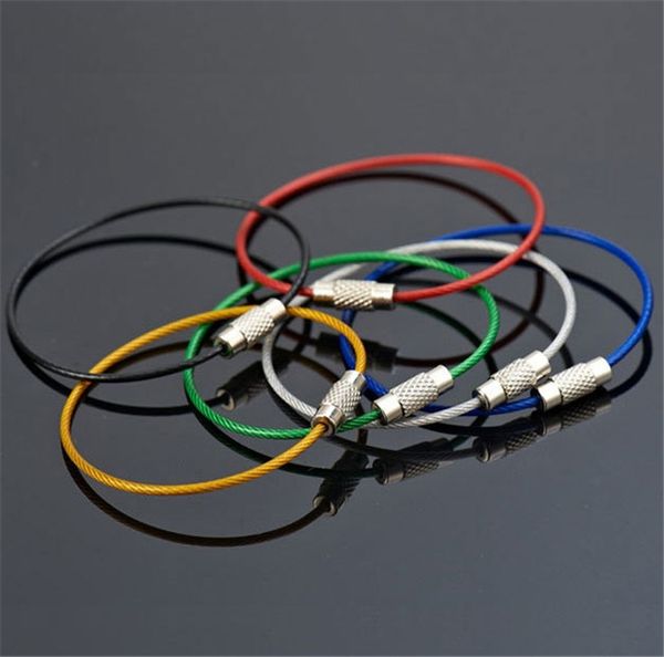 stainless steel wire keychain cable rope key holder keyring multicolor mix 15cm key chain rings women men jewelry 4109, Silver
stainless steel wire keychain cable rope key holder keyring multicolor mix 15cm key chain rings women men jewelry 4109, Silver