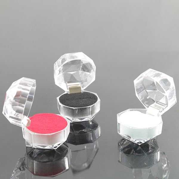 transparent ring jewelry box for earrings ring packaging and display wedding white red black color 3.9x3.9cm, Black;white
transparent ring jewelry box for earrings ring packaging and display wedding white red black color 3.9x3.9cm, Black;white