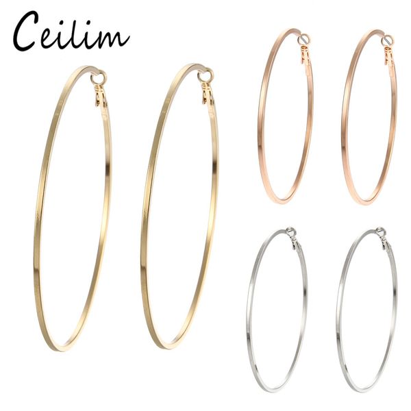 3 pairs/set fashion big hoop earrings hyperbole ear metal big circle large ring earring set rose gold/gold/silver for women, Golden;silver
3 pairs/set fashion big hoop earrings hyperbole ear metal big circle large ring earring set rose gold/gold/silver for women, Golden;silver