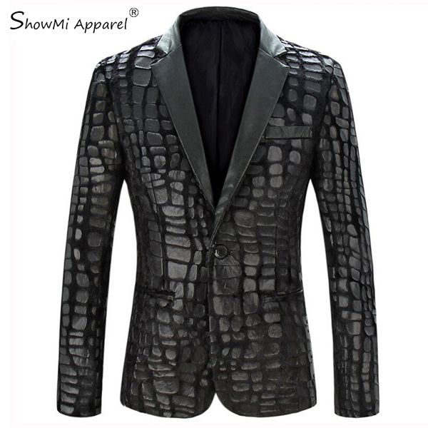 wholesale-men blazer jacket 2016 new casual faux leather spliced velvet suit fashion pieces design blazer, White;black
wholesale-men blazer jacket 2016 new casual faux leather spliced velvet suit fashion pieces design blazer, White;black