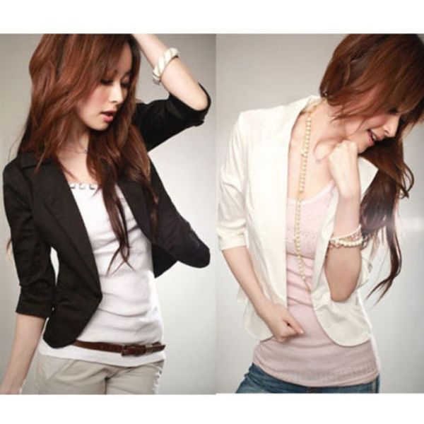 Wholesale-Women's Sexy 3/4 Sleeve One Button Small Suit Short Jacket Blazer Size S-XXXL
Wholesale-Women's Sexy 3/4 Sleeve One Button Small Suit Short Jacket Blazer Size S-XXXL