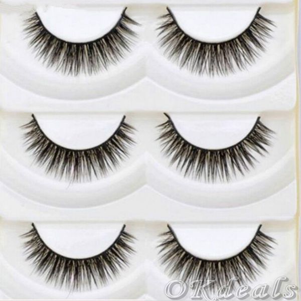 5 pairs/lot cute handmade soft thick cross eye lashes extension long beauty false eyelashes makeup tools 
5 pairs/lot cute handmade soft thick cross eye lashes extension long beauty false eyelashes makeup tools