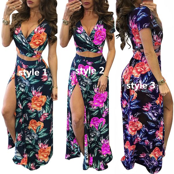2017 summer new split deep v neck woman casual dresses fresh colour printing bohemian style two piece set short sleeve long dress, Black;gray
2017 summer new split deep v neck woman casual dresses fresh colour printing bohemian style two piece set short sleeve long dress, Black;gray